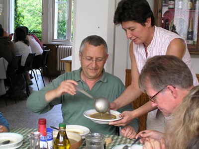 Le repas en table d'hôtes de L'Etoile